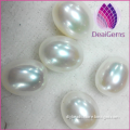 High quality loose freshwater rice pearl 8.5--9mm no hole loose pearl for earring necklace wholesale